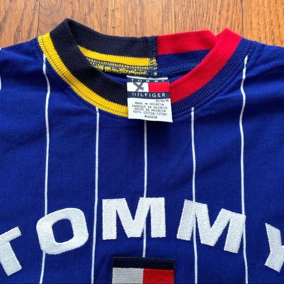 Vintage 90s youth Hilfiger cycling gear tee - Picture 2 of 3